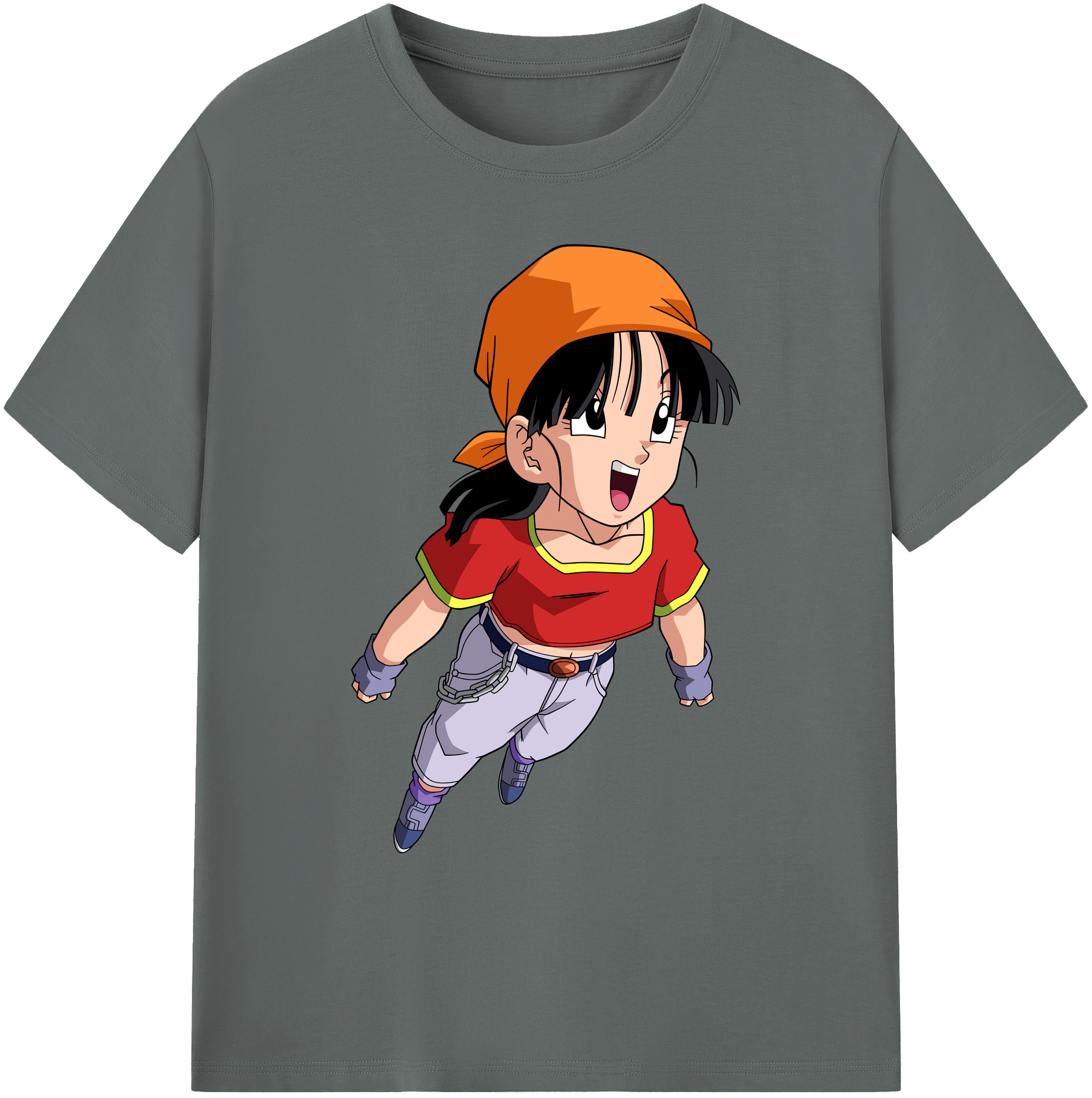 （画像用） ドラゴンボール パン DRAGON BALL Pan 綿100％ メンズ半袖Tシャツ｜肌触りやわらか＆通気性